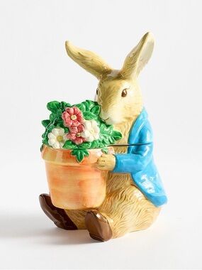 Pottery Barn Beatrix Potter Figure Cookie Jar BNIB
